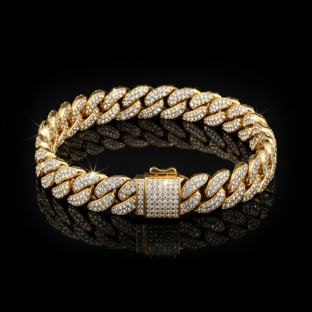 Bracciale Cuban Miami Crystal