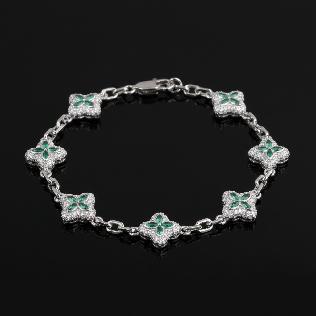 Bracciale Clover Chain Crystal