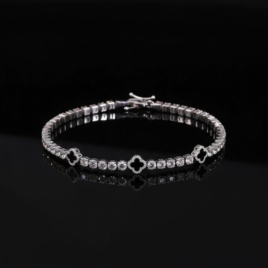 Bracciale Tennis Clover Crystal
