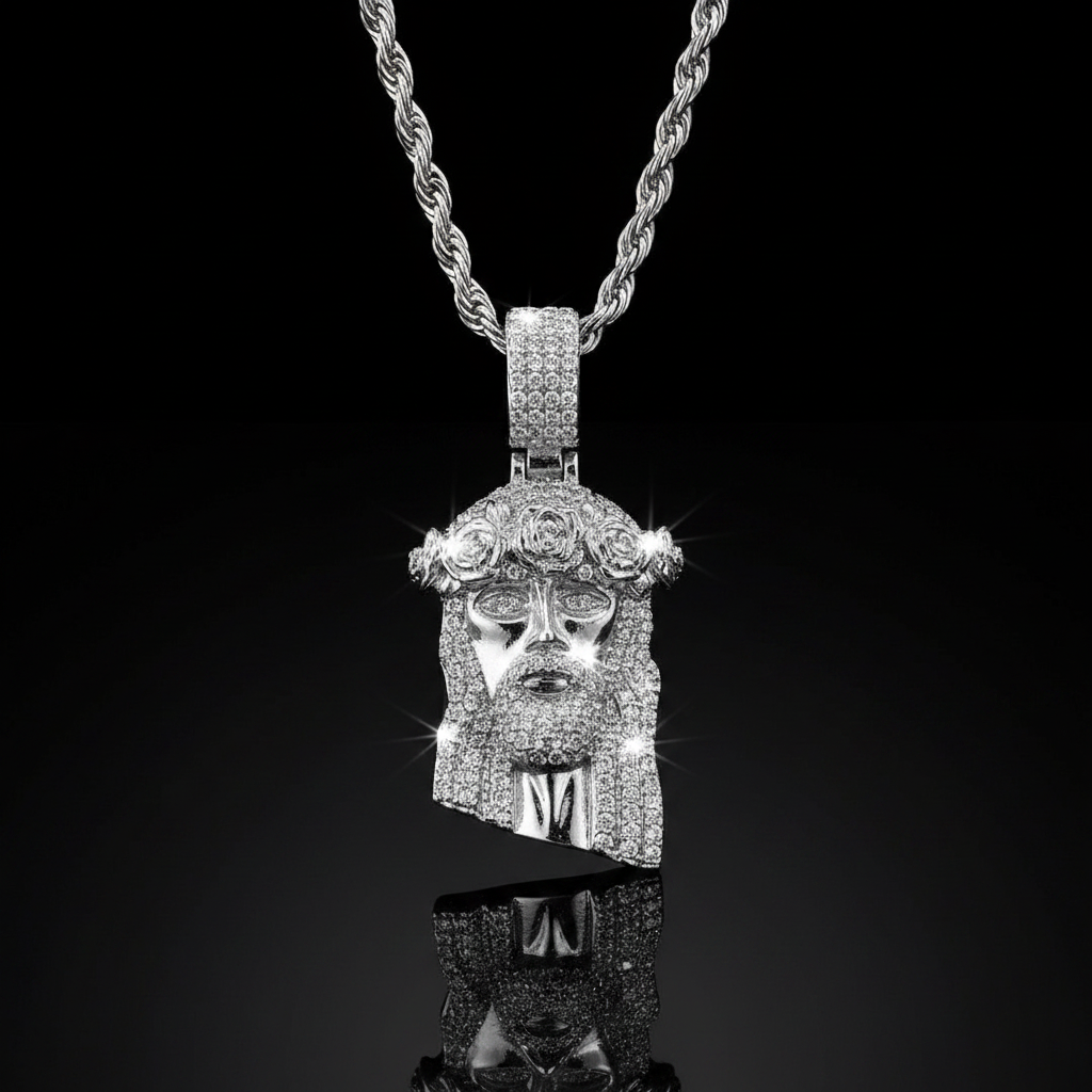 Collana Jesus Face Crystal