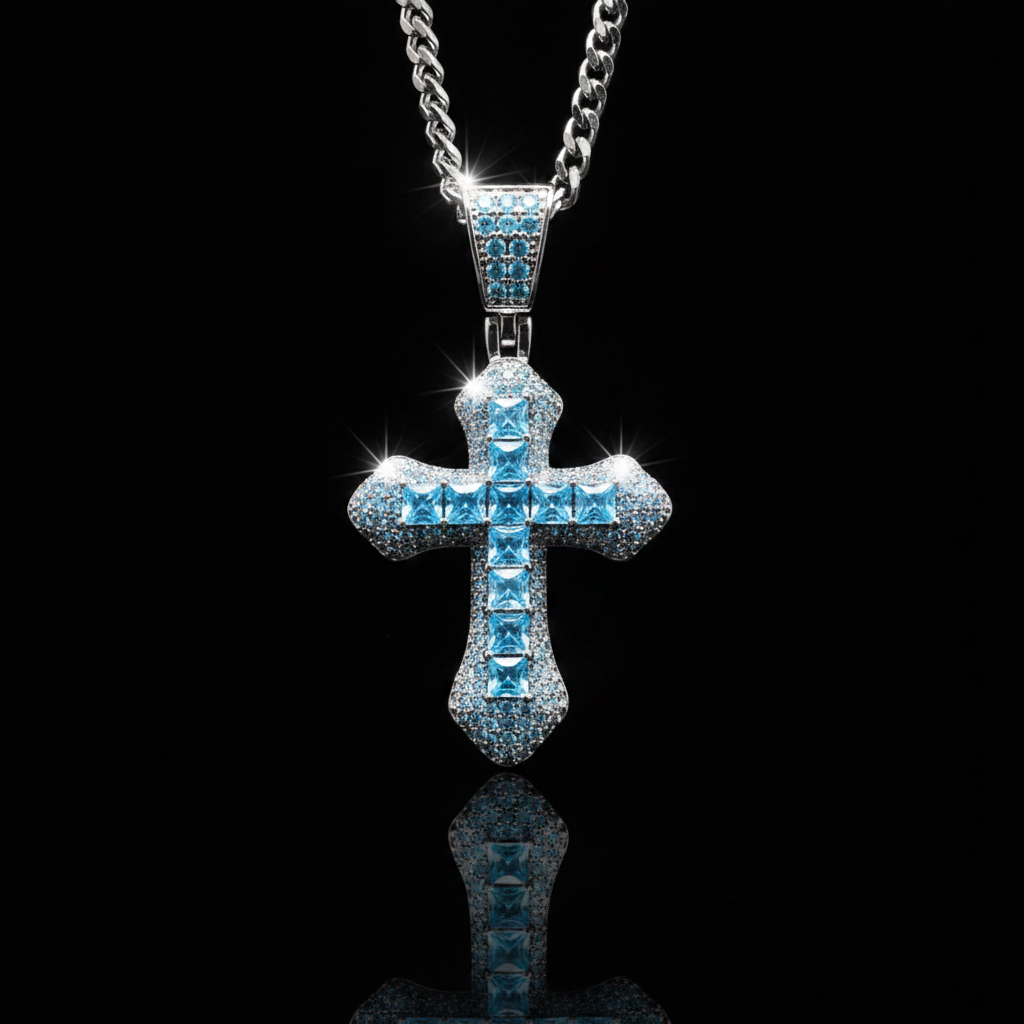Collana Croce Royal Crystal