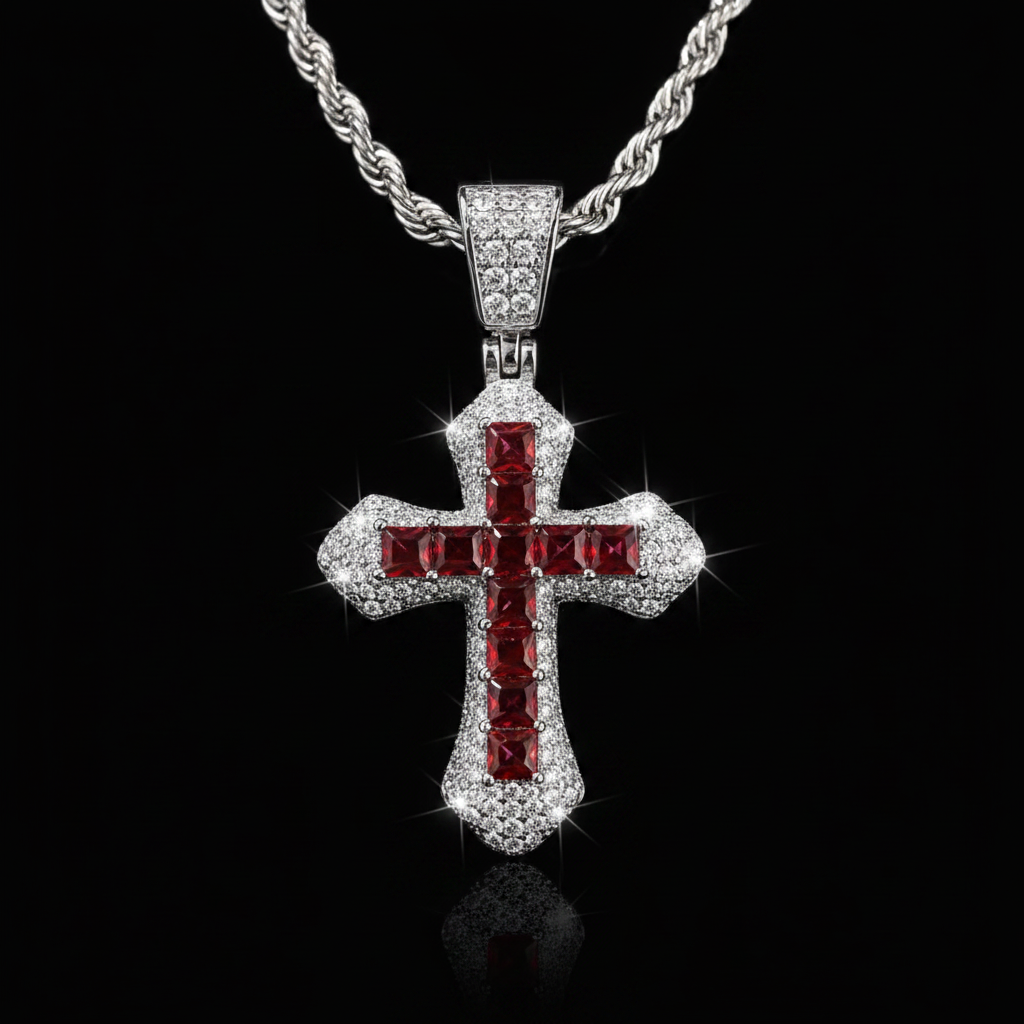 Collana Croce Royal Crystal