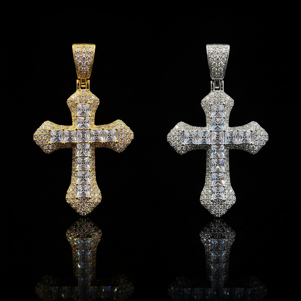 Collana Croce Royal Crystal