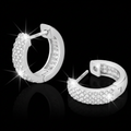 Orecchini Huggie Pavé Crystal