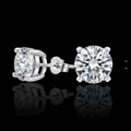 Orecchini Solitario Round Crystal