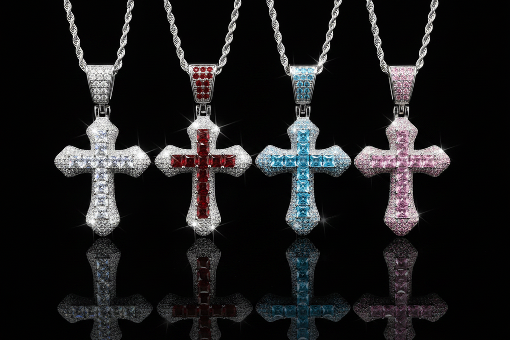 Collana Croce Royal Crystal