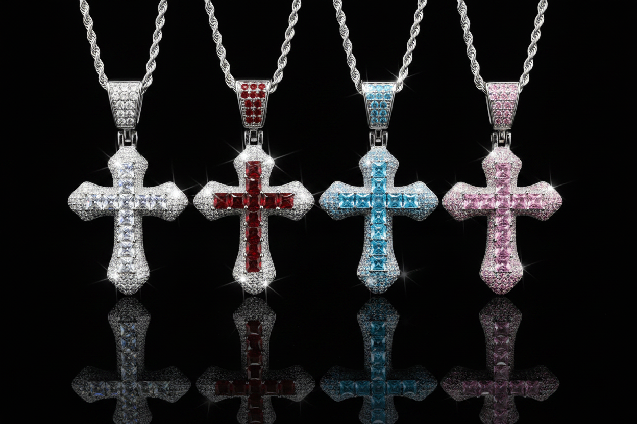 Collana Croce Royal Crystal